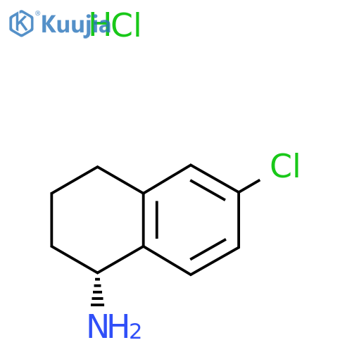 (R)-6-Chloro-1,2,3,4-tetrahydronaphthalen-1-amine hydrochloride structure