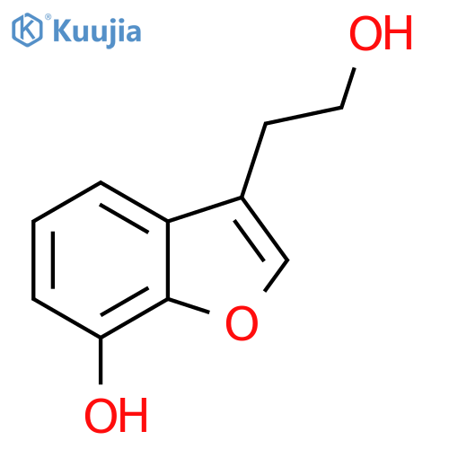 7-hydroxy-3-Benzofuranethanol structure