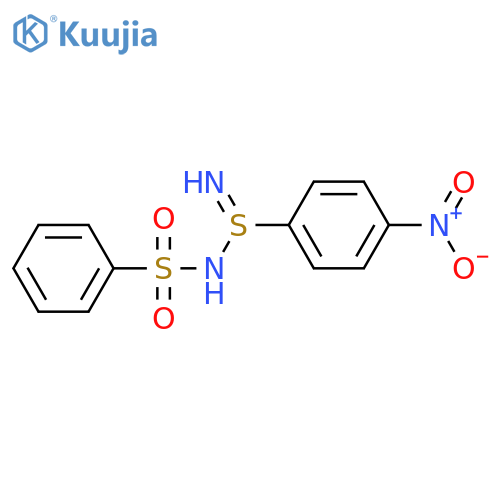 (E)-N-(benzenesulfonyl)-4-nitrobenzene-1-sulfinimidamide structure