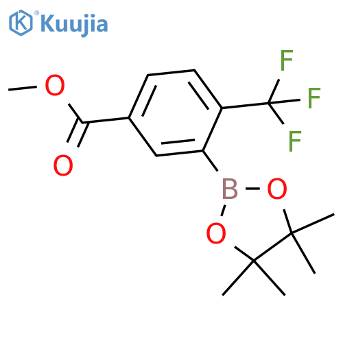 METHYL 3-(4,4,5,5-TETRAMETHYL-1,3,2-DIOXABOROLAN-2-YL)-4-(TRIFLUOROMETHYL)BENZOATE structure