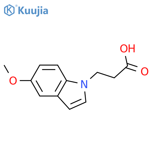 3-(5-Methoxy-1H-indol-1-yl)propanoic acid structure