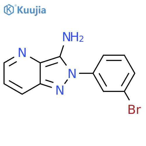 2-(3-Bromo-phenyl)-2H-pyrazolo[4,3-b]pyridin-3-ylamine structure