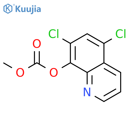 Carbonic acid,5,7-dichloro-8-quinolinyl methyl ester structure