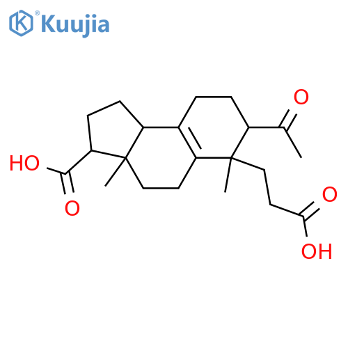 4-Methyl-21-nor-4-oxo-3,4-secopregn-8-ene-3,20-dioic acid; 5α-form structure