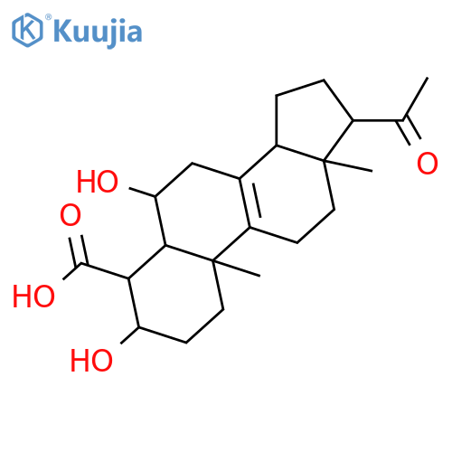 4-Carboxy-3,6-dihydroxypregn-8-en-20-one; (3β,4α,5α,6β)-form structure