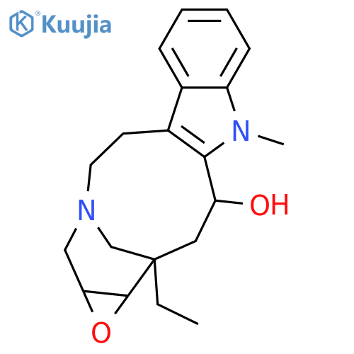 13-Ethyl-1a,4,5,10,11,12,13,13a-octahydro-2H-3,13-methanooxireno[9,10]azacycloundecino[5,4-b]indole; (+)-form, 16β-Hydroxy, N1-Me structure