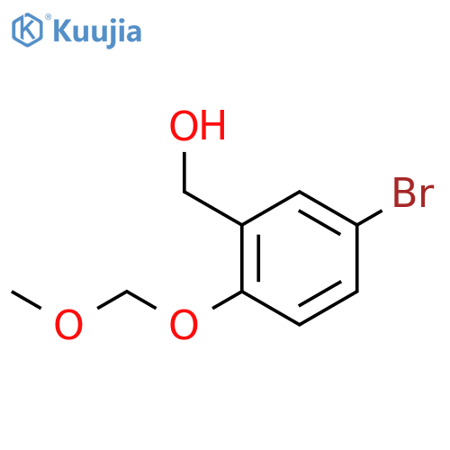 Benzenemethanol, 5-bromo-2-(methoxymethoxy)- structure
