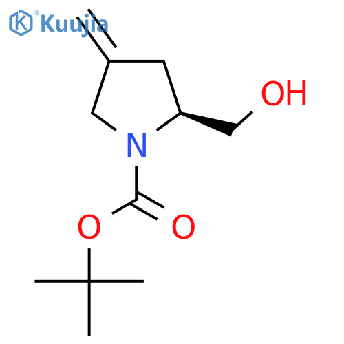 Tert-butyl (2S)-2-(hydroxymethyl)-4-methylidenepyrrolidine-1-carboxylate structure