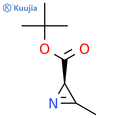 2H-Azirine-2-carboxylicacid, 3-methyl-, 1,1-dimethylethyl ester, (2R)- structure