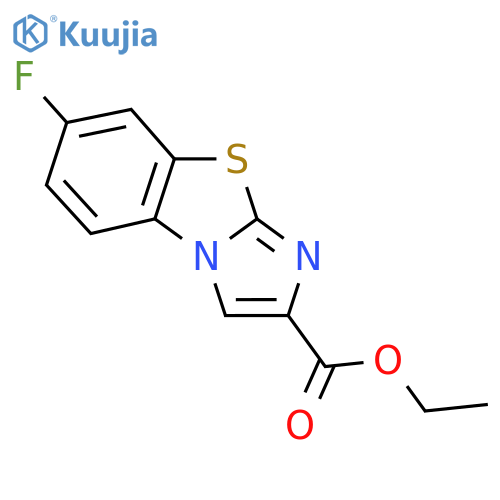 Ethyl 7-fluoroimidazo[2,1-b][1,3]benzothiazole-2-carboxylate structure