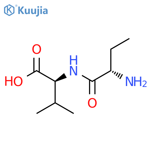 N-(2S)-2-Amino-1-oxobutyl-L-valine structure