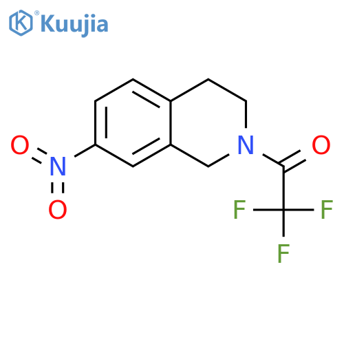 7-Nitro-2-(trifluoroacetyl)-1,2,3,4-tetrahydroisoquinoline structure