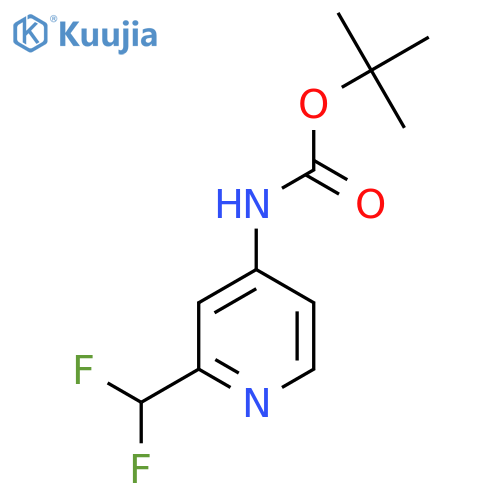 Tert-Butyl (2-(difluoromethyl)pyridin-4-yl)carbamate structure