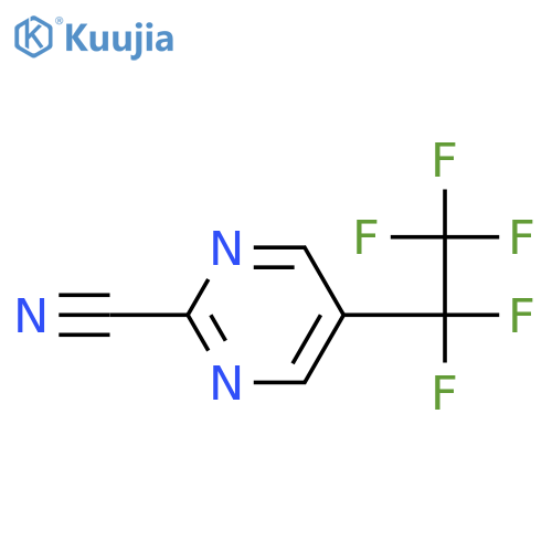 2-Cyano-5-(pentafluoroethyl)pyrimidine structure