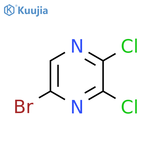 Pyrazine, 5-bromo-2,3-dichloro- structure
