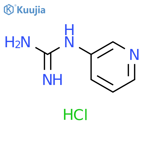 Guanidine, N-3-pyridinyl-, hydrochloride (1:2) structure