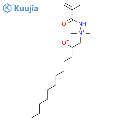 1-[1,1-dimethyl-2-(2-methylacryloyl)hydraziniumyl]dodecan-2-olate structure