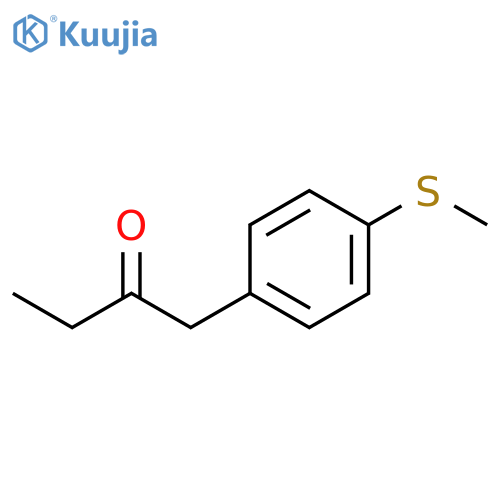 1-(4-methylsulfanylphenyl)butan-2-one structure