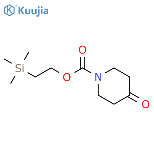 2-(trimethylsilyl)ethyl 4-oxopiperidine-1-carboxylate structure