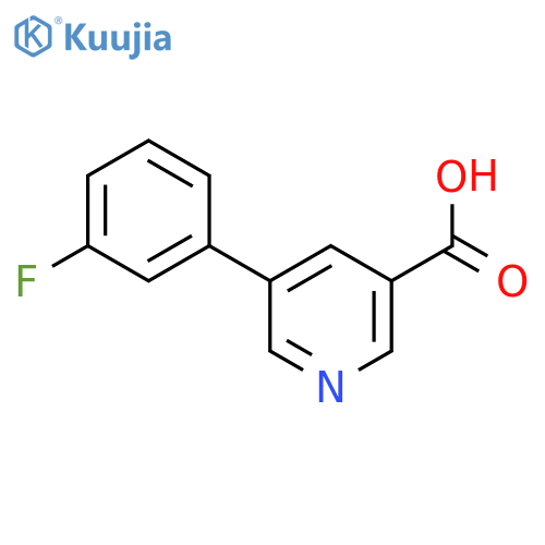 5-(3-Fluorophenyl)nicotinic acid structure