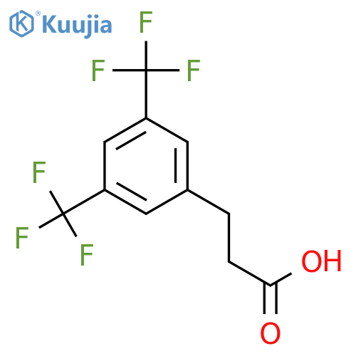 3,5-Bis(trifluoromethyl)hydrocinnamic acid structure
