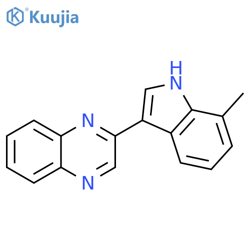 Quinoxaline, 2-(7-methyl-1H-indol-3-yl)- structure