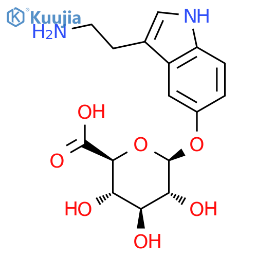 Serotonin b-D-Glucuronide structure