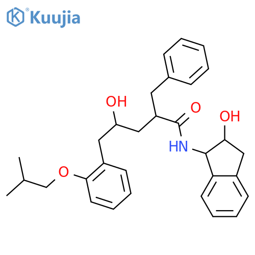 (2R,4S)-2-benzyl-4-hydroxy-N-[(2R)-2-hydroxy-2,3-dihydro-1H-inden-1-yl]-5-[2-(2-methylpropoxy)phenyl]pentanamide structure