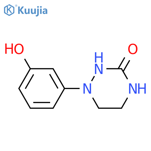1,2,4-Triazin-3(2H)-one, tetrahydro-1-(3-hydroxyphenyl)- structure