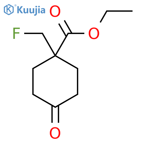 Ethyl 1-(fluoromethyl)-4-oxocyclohexane-1-carboxylate structure