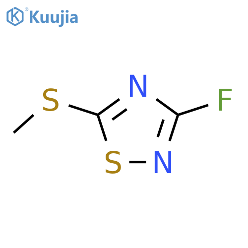 1,2,4-Thiadiazole,3-fluoro-5-(methylthio)- structure