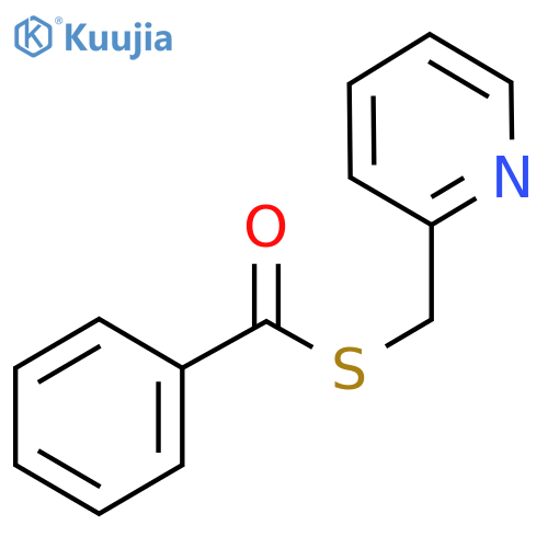 Benzenecarbothioic acid, S-(2-pyridinylmethyl) ester structure