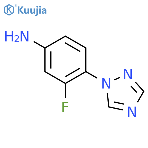 3-fluoro-4-(1H-1,2,4-triazol-1-yl)aniline structure