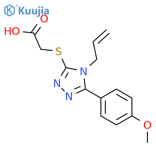 [4-Allyl-5-(4-methoxy-phenyl)-4H-[1,2,4]triazol-3-ylsulfanyl]-acetic acid structure