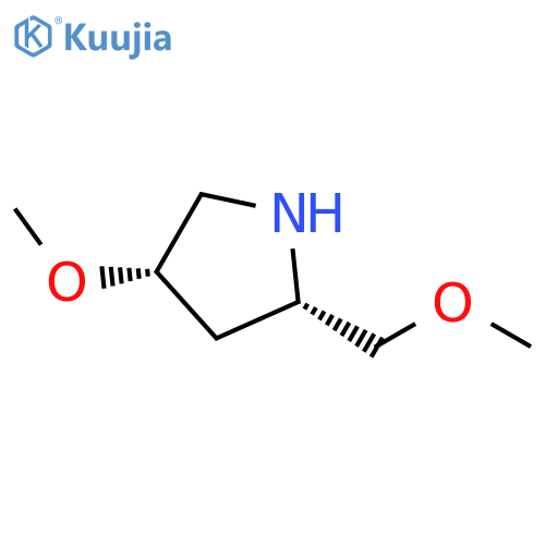 Pyrrolidine, 4-methoxy-2-(methoxymethyl)-, (2S,4S)- structure