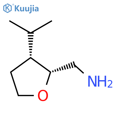 1-[(2R,3R)-3-(propan-2-yl)oxolan-2-yl]methanamine structure