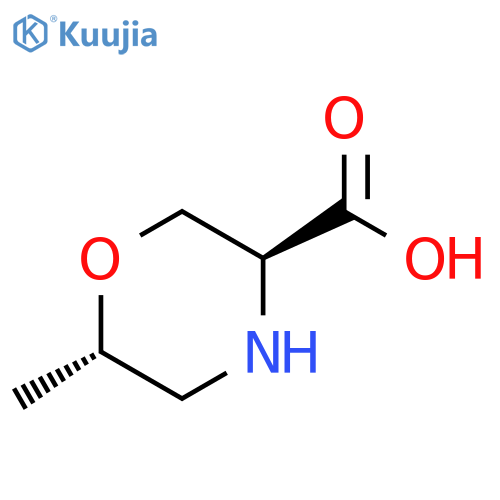 3-Morpholinecarboxylic acid, 6-methyl-, (3S,6S)- structure