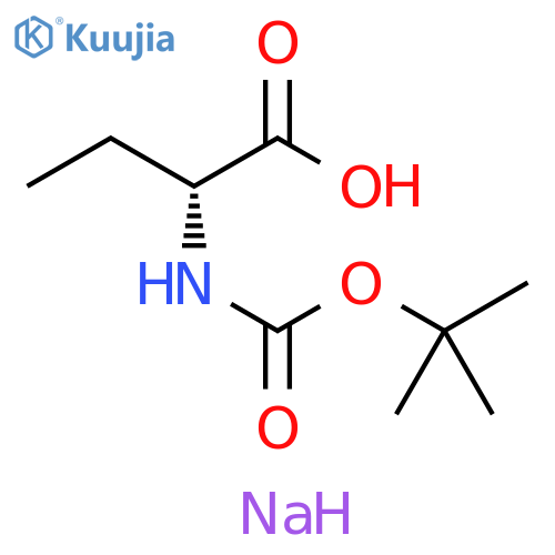 Boc-D-2-aminobutanoic acid sodium salt structure