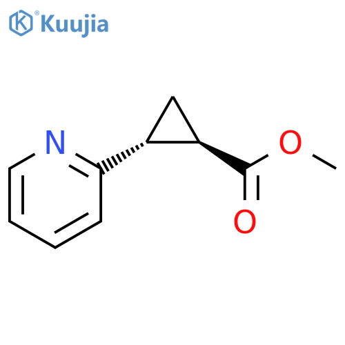 Methyl (1R,2R)-2-pyridin-2-ylcyclopropane-1-carboxylate structure