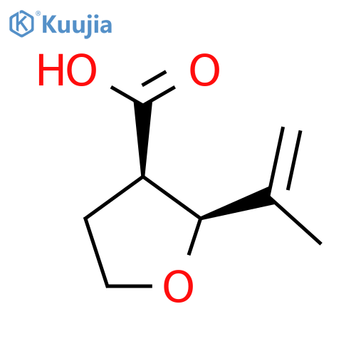 (2S,3R)-2-(Prop-1-en-2-yl)tetrahydrofuran-3-carboxylic acid structure