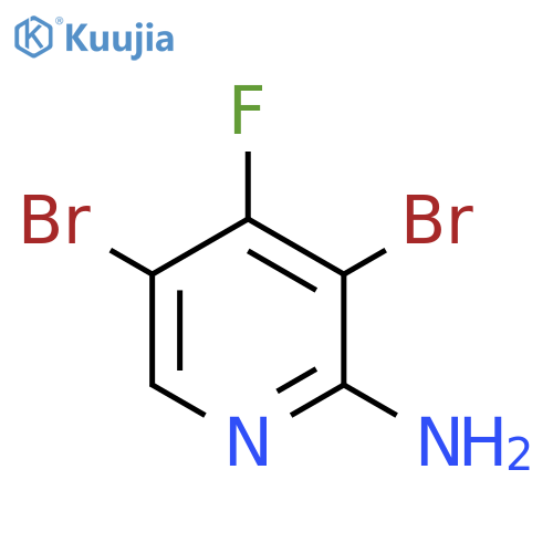3,5-Dibromo-4-fluoro-2-pyridinamine structure