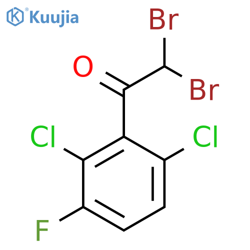 2,2-Dibromo-1-(2,6-dichloro-3-fluorophenyl)ethanone structure