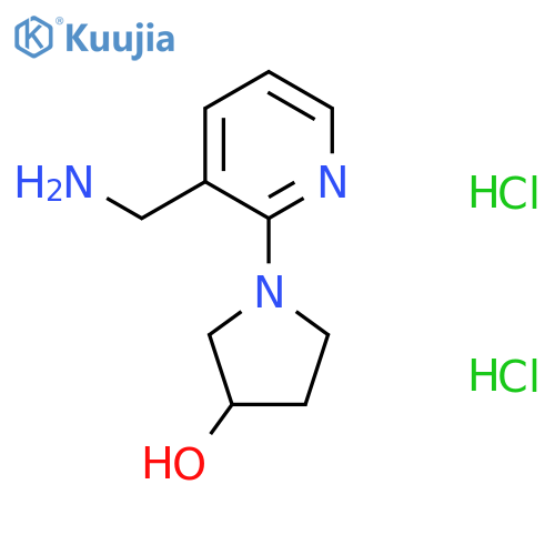 1-3-(Aminomethyl)-2-pyridinyl-3-pyrrolidinoldihydrochloride structure