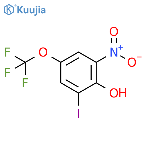2-Iodo-6-nitro-4-(trifluoromethoxy)phenol structure
