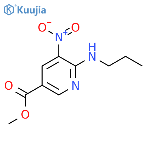 Methyl 5-nitro-6-(propylamino)pyridine-3-carboxylate structure