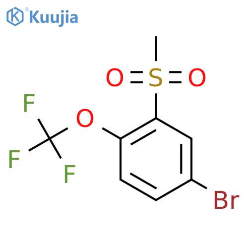 4-Bromo-2-methanesulfonyl-1-(trifluoromethoxy)benzene structure