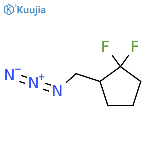 2-(Azidomethyl)-1,1-difluorocyclopentane structure