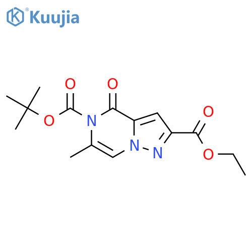 5-tert-Butyl 2-ethyl 6-methyl-4-oxopyrazolo[1,5-a]pyrazine-2,5(4H)-dicarboxylate structure