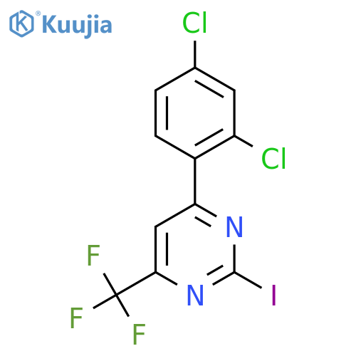 6-(2,4-Dichlorophenyl)-2-iodo-4-(trifluoromethyl)pyrimidine structure
