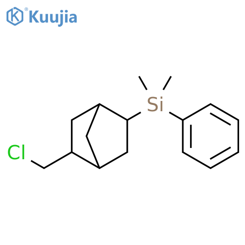 Silane, [5-(chloromethyl)bicyclo[2.2.1]hept-2-yl]dimethylphenyl- structure